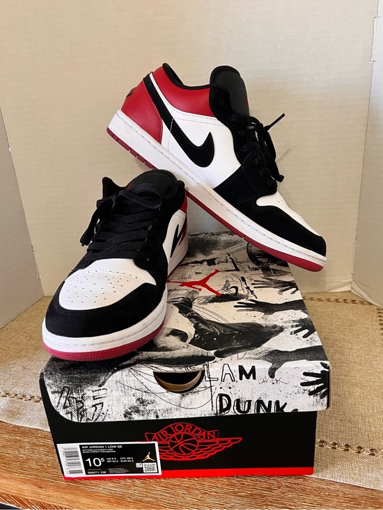 Nike Other - Nike Air Jordan 1 Low - Black White Red